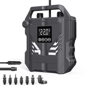Pompe à pagaie haute pression 22PSI Portable 12V <span class=keywords><strong>voiture</strong></span> <span class=keywords><strong>compresseur</strong></span> d'air électrique Support gonflage/dégonflage, 3 Modes de travail Auto - Product Image 2