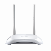 Enrutador inalámbrico de doble Antena de 300Mbps, WiFi inteligente, fibra FTTH en inglés, usado en casa, de 2 a 2 pulgadas