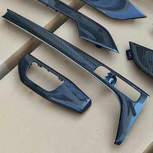 Set di 7 Pezzi in Fibra di Carbonio per Pannello Interno Console Centrale per Audi B9 A4 A5 S4 S5 2017-2024, Upgrade Interni - Product Image 4