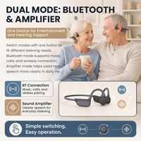 Écouteurs portables pour appareil auditif, avec carte TF, tour de cou, filaires, sans fil FM, Bluetooth, pour le jeu, anti-bruit, sport, Pro
