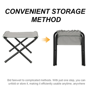 Korean Hot Sell Outdoor Morden Style Mini Metal Ultra-Light Heavy Duty Folding Camping <b>Stool</b> Chair - Product Image 4