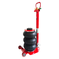 Cric pneumatique à levage rapide 3 T, cric de sol pliable pour réparation automobile, triple vérin, garantie 6 mois