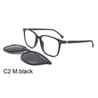 Lunettes de soleil à clipser UV400 tendance unisexe avec monture optique Ultem et charnière rotative