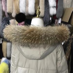 จำหน่ายขนแรคคูนแท้จากโรงงานโดยตรง สำหรับตกแต่งฮู้ด ปกเสื้อขนแรคคูนแบบถอดได้ ขนแรคคูนสีเงินสำหรับเสื้อผ้า - Product Image 6