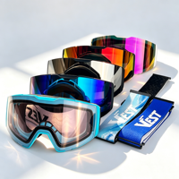 Personnalisation flexible en petites séries de lunettes de ski et de snowboard, design personnalisé, logo sur la sangle, revêtement des verres, service OEM personnalisé