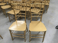 Chaises dorées/blanches/argentées/noires pour mariage, vente flash, chaise Chiavari en plastique pas chère