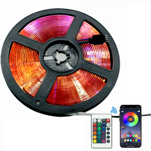 Joystar 2M USB TV đèn nền 5050 ứng dụng điều khiển thông minh <span class=keywords><strong>RGB</strong></span> <span class=keywords><strong>LED</strong></span> thông minh dải đèn với 24 KEY điều khiển từ xa - Product Image 2