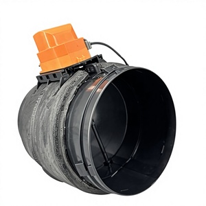 24V 블랙 ABS 플라스틱 모터 댐퍼 (AC HVAC 시스템용) 현대식 벽걸이형 EZV 환기장치 3년 보증 에어컨 - Product Image 2