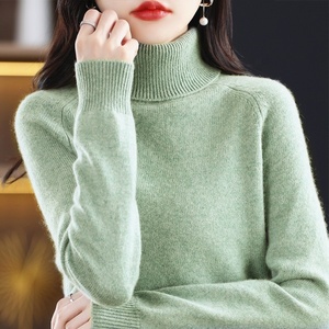 Suéter de <span class=keywords><strong>Cuello</strong></span> Alto para <span class=keywords><strong>Mujer</strong></span>, Otoño-Invierno, Versátil, Holgado, Tejido de Punto - Ropa Exterior y para Combinar en Capas - Product Image 6