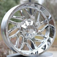 Rines de Aleación Forjados Cromados Personalizados de 8x6.5, Diseño Cóncavo Profundo, de 20-24 Pulgadas, Nuevos, ET de 25 mm, para GMC, para Camioneta F250