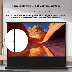 OEM Tùy Chỉnh Điện Màn Hình Chiếu 150 Inch 16:9 HD Sàn Thông Minh Nâng Chống-Ánh Sáng Tính Năng Hộ Gia Đình Kéo Dây - Product Image 5