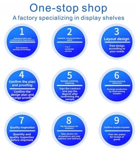 Étagère en bois pour supermarché, style grain de bois clair, robuste, pour épicerie et magasin de proximité - Product Image 4