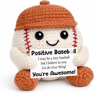 Juguetes de Peluche Tejidos a Mano con Temática de Béisbol, Ideales <span class=keywords><strong>para</strong></span> la Temporada de Regreso a Clases, Pequeños <span class=keywords><strong>Regalos</strong></span> <span class=keywords><strong>para</strong></span> San Valentín y Pascua - Product Image 1