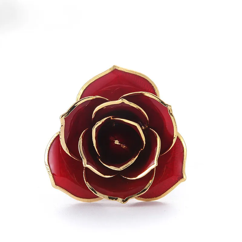 OEM ODM Forever Rose Real 24K Gold Rose regalo di san valentino 24K immerse Gold Real Rose Flower Gift