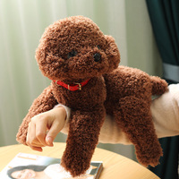 Best-seller Poupée Chien Personnalisée Mignon de Bande Dessinée Bouclée Ted-dy Peluche avec PP Coton Doublure Matériel Maille pour Cadeau d'Anniversaire
