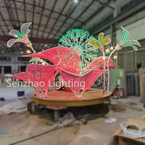SENZHAO Motifs lumineux LED pour groupes floraux, usage commercial extérieur : Jardins, Centres commerciaux, Parcs, Rues, Hôtels, Places - Product Image 2