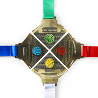 Médaille personnalisée OEM Médaille émaillée personnalisée Médailles Design Running Marathon Taekwondo Médaille puzzle combinée 3D