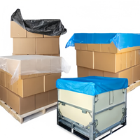 Film de protection pour palettes en PE, film de couverture de palettes, transparent, anti-poussière, imperméable, résistant, protection des charges palettisées, vente en gros