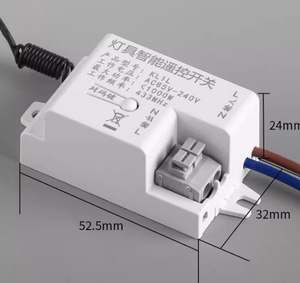 433 МГц Беспроводной интеллектуальный выключатель света 220 В один проводной приемник и беспроводной панельный выключатель для лампы включения/выключения - Product Image 2