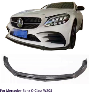 ลิ้นหน้าคาร์บอนไฟเบอร์ทรง CMST สำหรับรถเบนซ์ C-Class W205 4 ประตู ปี 2015-2021 - Product Image 1