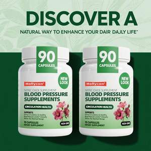 OEM <span class=keywords><strong>Hawthorn</strong></span> <span class=keywords><strong>Berry</strong></span> Hibiscus bawang putih Vitamin B12 sirkulasi Kesehatan & tekanan darah dukungan suplemen tekanan darah - Product Image 6