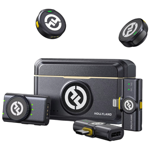 Combo de Micrófono Dinámico Inalámbrico de Solapa Hollyland Lark M2 con Cancelación de Ruido para IOS Transmisiones en Vivo Vlogging Conector de 3.5mm - Product Image 1