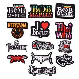 Nuevas letras <span class=keywords><strong>BOB</strong></span> <span class=keywords><strong>MARLEY</strong></span> THE WHO diseño bordado ropa parches Rock música letra diseño bordado hierro en parche para camisa - Product Image 2