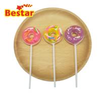 Sucettes colorées donuts bonbons durs oem fournisseur de bonbons