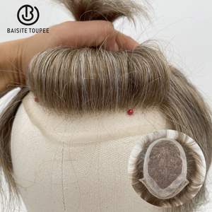 Rambut Palsu Pria Pirang Asli India untuk Pria dengan Lace Frontal - Product Image 4