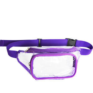 Kantong pinggang plastik bening transparan pvc, kantong sabuk PVC bening transparan, tas panggul tembus pandang, tas pinggang plastik bening - Product Image 2