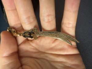 Collana con Ciondolo a Forma di <span class=keywords><strong>Spada</strong></span> Zulfiqar dell'Imam Ali in Acciaio Inossidabile Inciso al Laser, Religione Islamica, Yiwu Aceon - Product Image 5
