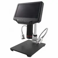 AD407 Andonstar dijital mikroskop 270X 4MP 3D etkisi ayarlanabilir standı monitör 7 "ekran led