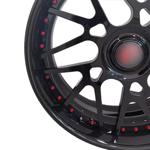 Cerchi Forgiati di Lusso RSCR in 2 Pezzi da 18 19 20 <span class=keywords><strong>21</strong></span> 22 23 24 26 28 Pollici a Canale Rovesciato Nero Lucido, Cerchi in Lega Personalizzati all'Ingrosso - Product Image 2