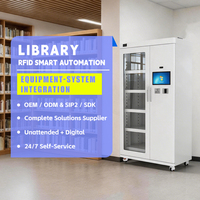 Kiosco con Pantalla Táctil y Gabinete de Herramientas de Autoservicio RFID para Bibliotecas Comunitarias Inteligentes, para Préstamo y Devolución de Herramientas en Bibliotecas Públicas