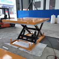 Table élévatrice à ciseaux électrique à profil bas 1000kg 1500kg 2000kg Plateforme de levage hydraulique pour atelier industriel