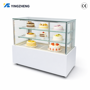 Réfrigérateur de boulangerie commercial en verre numérique sous comptoir avec <span class=keywords><strong>vitrine</strong></span> de présentation pour gâteaux et pâtisseries, dégivrage automatique - Product Image 1