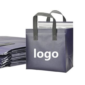 Cheap Eco Ice Cream Milk Tea Takeaway Delivery Recyclable Disposable Insulated Tote Food Cooler Bag - Product Image 1