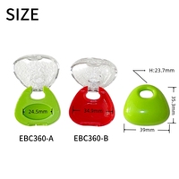 Étui à blush double couche à compartiment unique avec fenêtre de visualisation, étui à fards à paupières personnalisé à fermeture à pression, étui rechargeable pour poudre illuminatrice