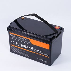 6000循环12.8V Lifepo4电池12V 100Ah太阳能可充电锂电池组，带智能BMS屏幕 - Product Image 2