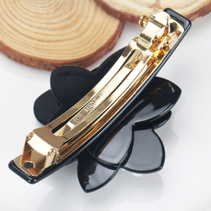 <span class=keywords><strong>Barrettes</strong></span> à <span class=keywords><strong>cheveux</strong></span> pour femmes Buena Fashion, bijoux pour <span class=keywords><strong>cheveux</strong></span> classiques, fleurs de camélia en perles, 3 mm, acétate noir, <span class=keywords><strong>barrettes</strong></span> françaises - Product Image 5