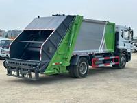 Camion poubelle à chargement arrière de 14 m³, compresseur robuste, 4x2, diesel, haute capacité, véhicule de collecte des déchets municipaux