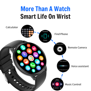 Montre connectée AOC avec suivi du rythme cardiaque, de <span class=keywords><strong>l</strong></span>'<span class=keywords><strong>oxygène</strong></span> sanguin et du sommeil, longue autonomie de la batterie, étanche, appels Bluetooth, montre connectée sportive - Product Image 4