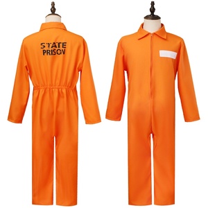 Disfraz de Halloween para Adultos, Uniforme de Prisionero Naranja con Accesorios, Traje de Fantasía para Fiesta de Disfraces - Product Image 6