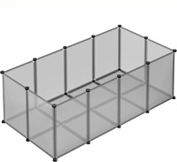 Cage pour petits animaux Heybo moderne, parc pour animaux de compagnie, cage en métal pour cobayes avec tapis, parc pour animaux de compagnie avec tapis