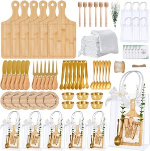 Premios para el Baby Shower: Tabla de Quesos, Utensilios de Acero Inoxidable para Miel, Tarjetas de Agradecimiento y Bolsas de Regalo para Bebés - Product Image 5
