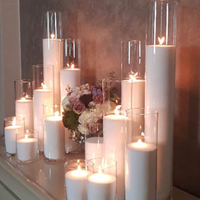 Bougies de mariage fantaisie bricolage vente en gros boîte-cadeau en cire de palme cire de bougie perlée de plusieurs couleurs
