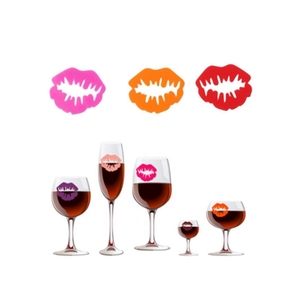 Food Grade Colors Silicone Wine Glass Marker at Parties - Product Image 3