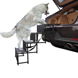 Draagbare Opvouwbare Ijzeren Trapladder Voor Huisdieren Met Antislip Vier Verdiepingen 1l Capaciteit Waterdicht Ontwerp Voor Honden (60Kg Belasting) - Product Image 1