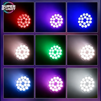 Projecteur LED RGBW 18*12W 180W 25 ° /40 °   Projecteur PAR de scène DMX512 4/8 canaux IP20, angle de faisceau 3200~7200K, pour mariages, fêtes et spectacles