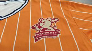 Camisetas de práctica de béisbol bordadas americanas con botones a rayas personalizadas, jersey de malla de poliéster 100% a rayas, sublimación transpirable - Product Image 3